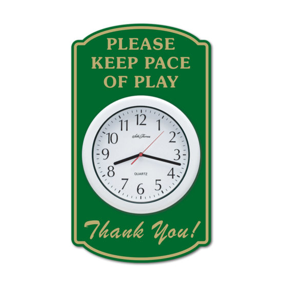 View Gallery For 14 x 24 HDPE Pace of Play With Clock